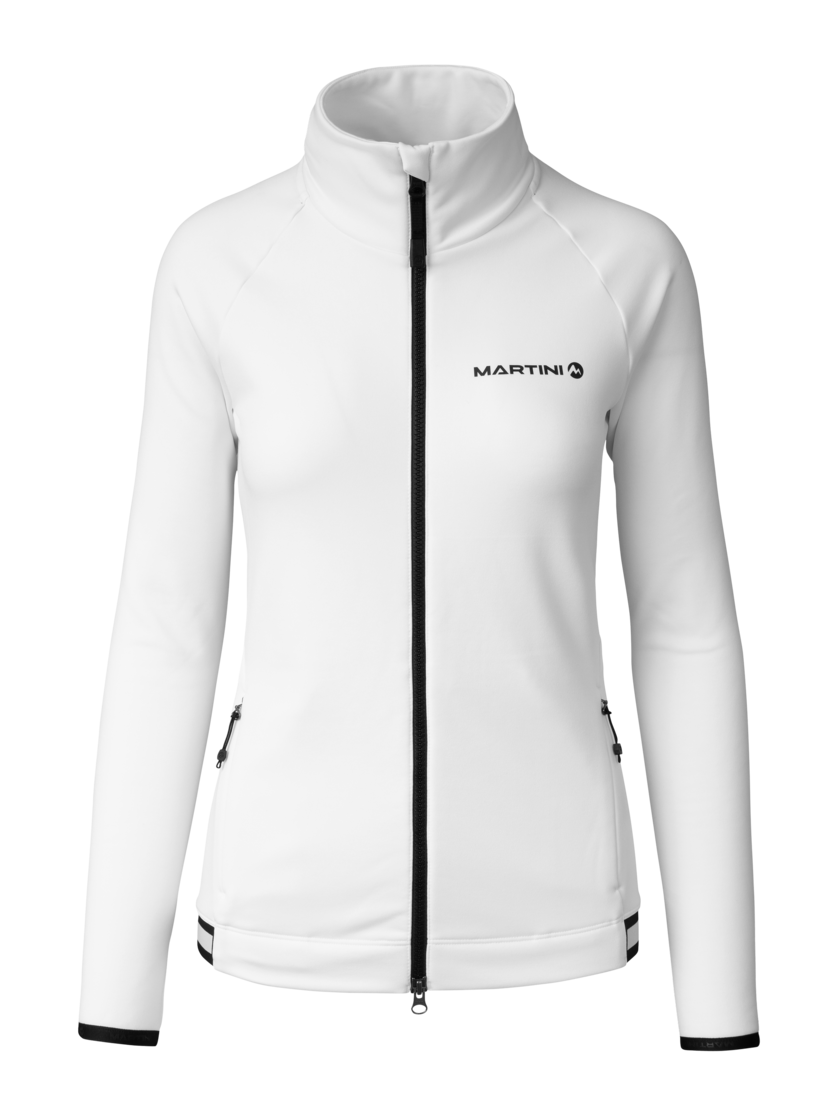 Martini Sportswear - Horizon Midlayer Jacket W - Fleecejacke in white - Vorderansicht - Damen