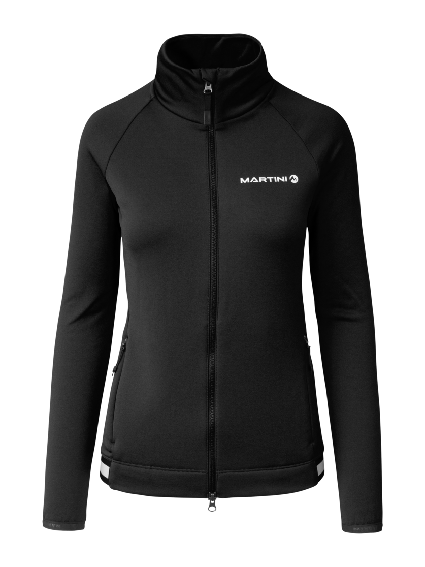 Martini Sportswear - Horizon Midlayer Jacket W - Fleecejacke in black - Vorderansicht - Damen