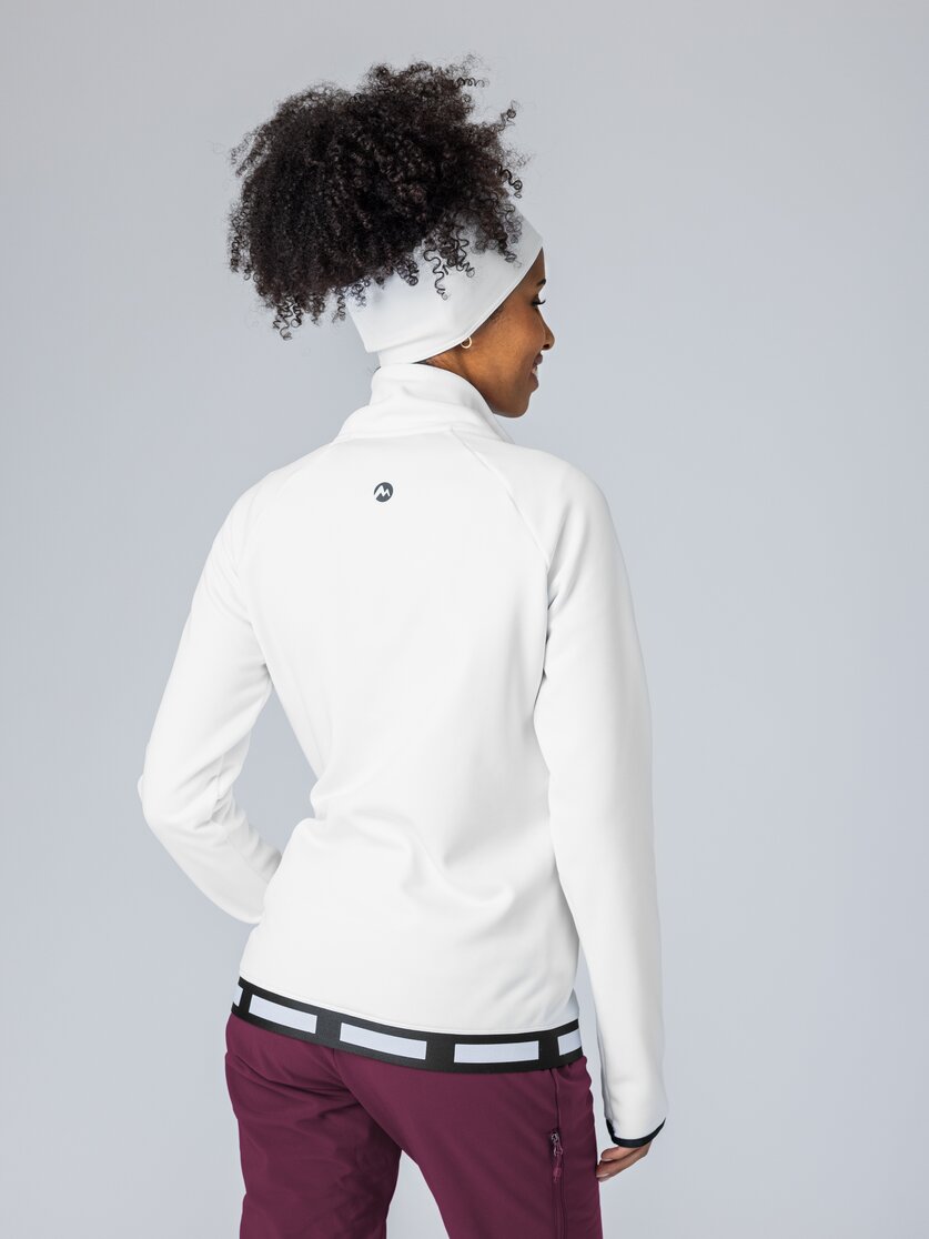 Martini Sportswear - Horizon Midlayer Jacket W - Fleecejacke in mosstone - Rückansicht Model - Damen