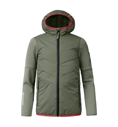 Martini Sportswear - Wildone Hybrid Jacket G-LOFT® Kids - Hybridjacken in mosstone - Vorderansicht - Kinder