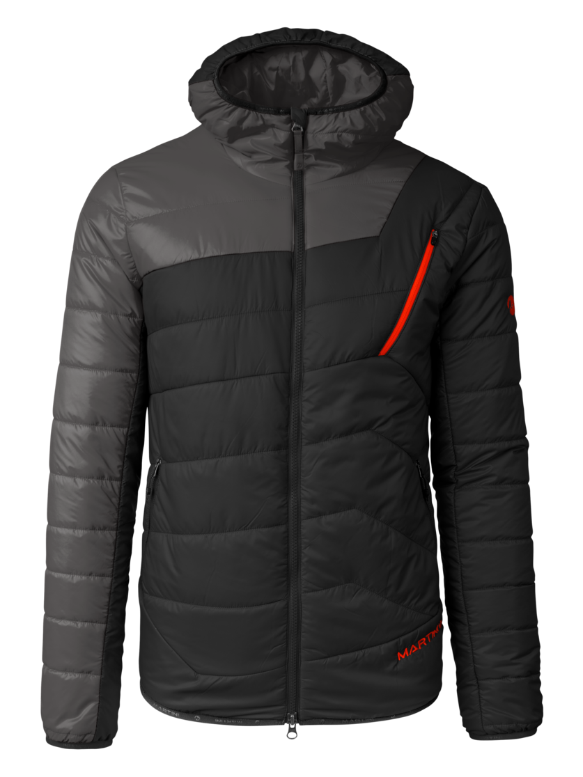 Martini Sportswear - Firstline Padded Jacket Primaloft® M - Primaloft & Gloft Jacken in black-steel - Vorderansicht - Herren