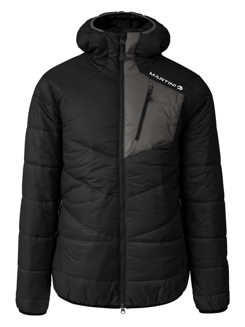 Martini Sportswear - Fullforce Padded Jacket G-LOFT® M - Giacche Primaloft e Gloft in black-steel - vista frontale - Uomo