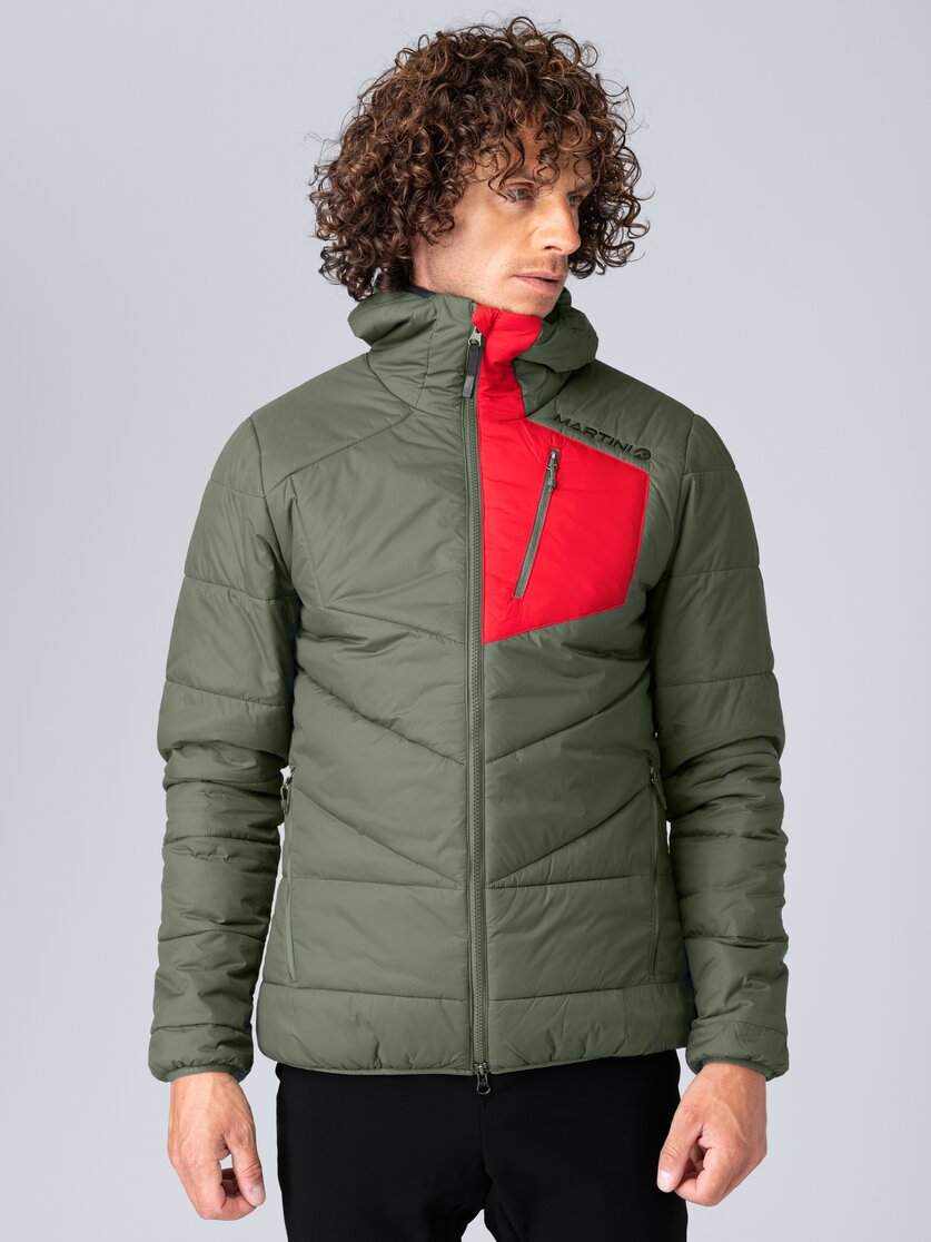 Martini Sportswear - Fullforce Padded Jacket G-LOFT® M - Giacche Primaloft e Gloft in seaport-lava - vista frontale modello - Uomo