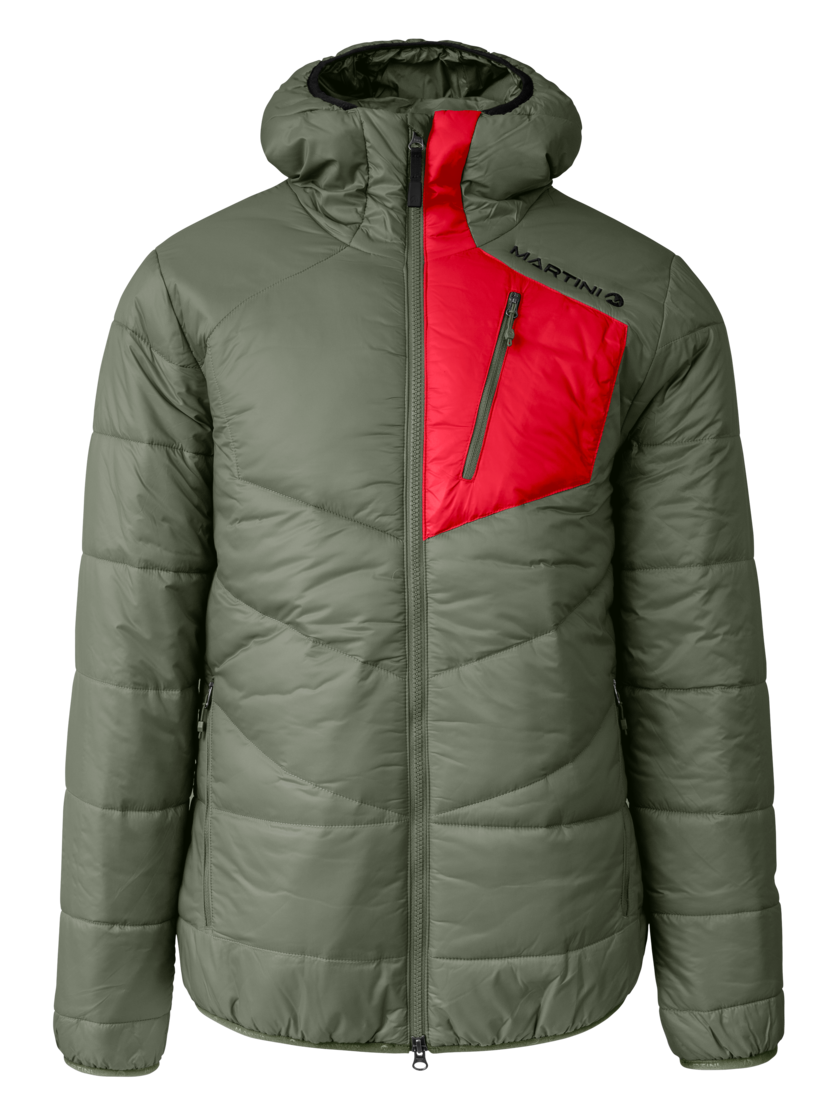 Martini Sportswear - Fullforce Padded Jacket G-LOFT® M - Giacche Primaloft e Gloft in mosstone-mars - vista frontale - Uomo