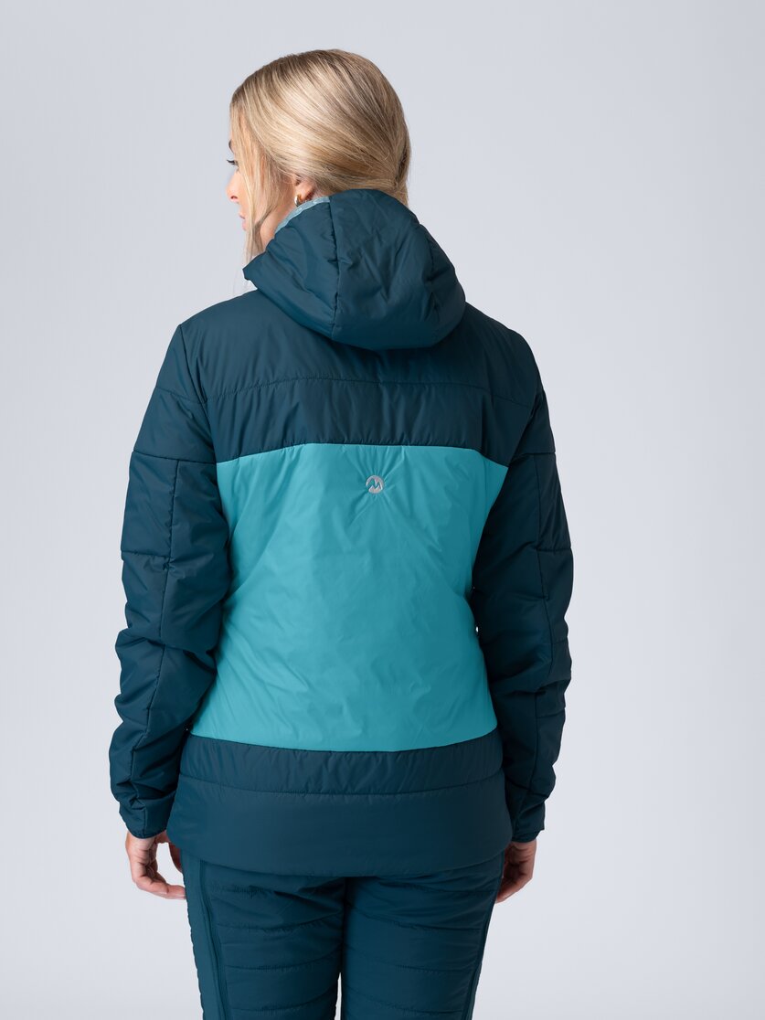 Martini Sportswear - Argon Padded Jacket G-LOFT® W - Primaloft & Gloft Jackets in seaport-scooter - rear view model - Women