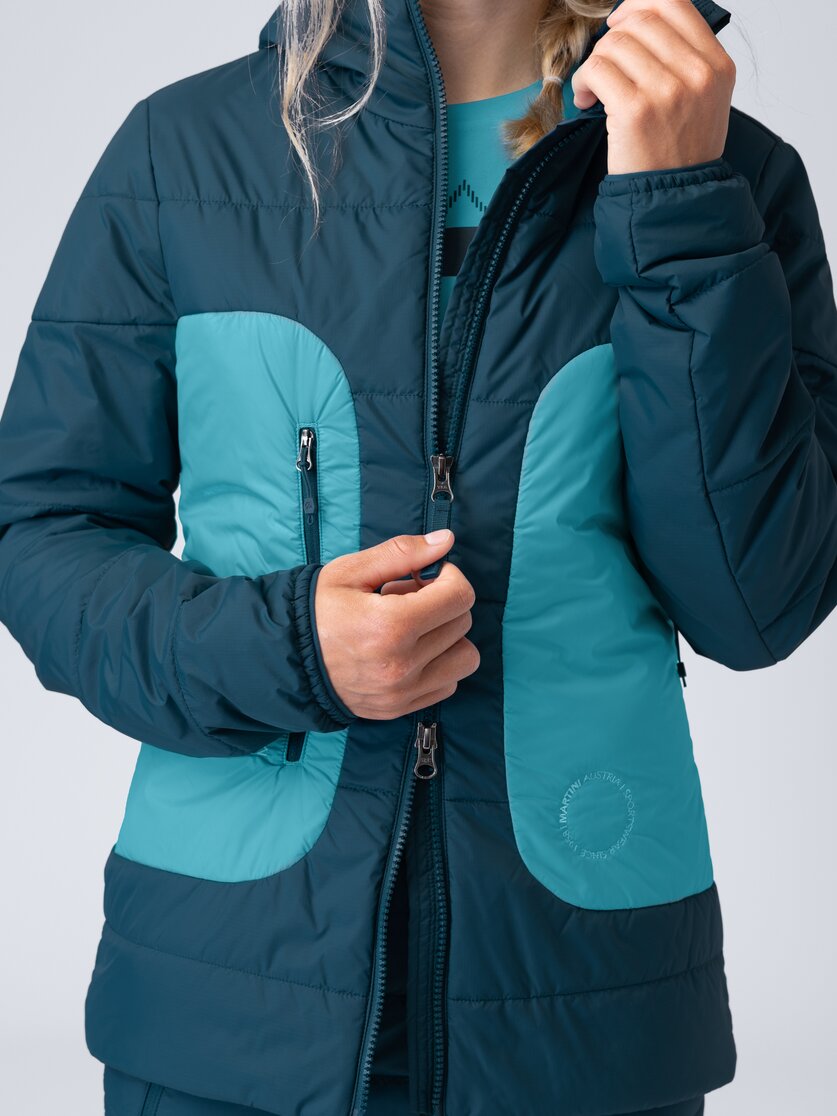 Martini Sportswear - Argon Padded Jacket G-LOFT® W - Primaloft & Gloft Jackets in seaport-scooter - Detail 2 - Women