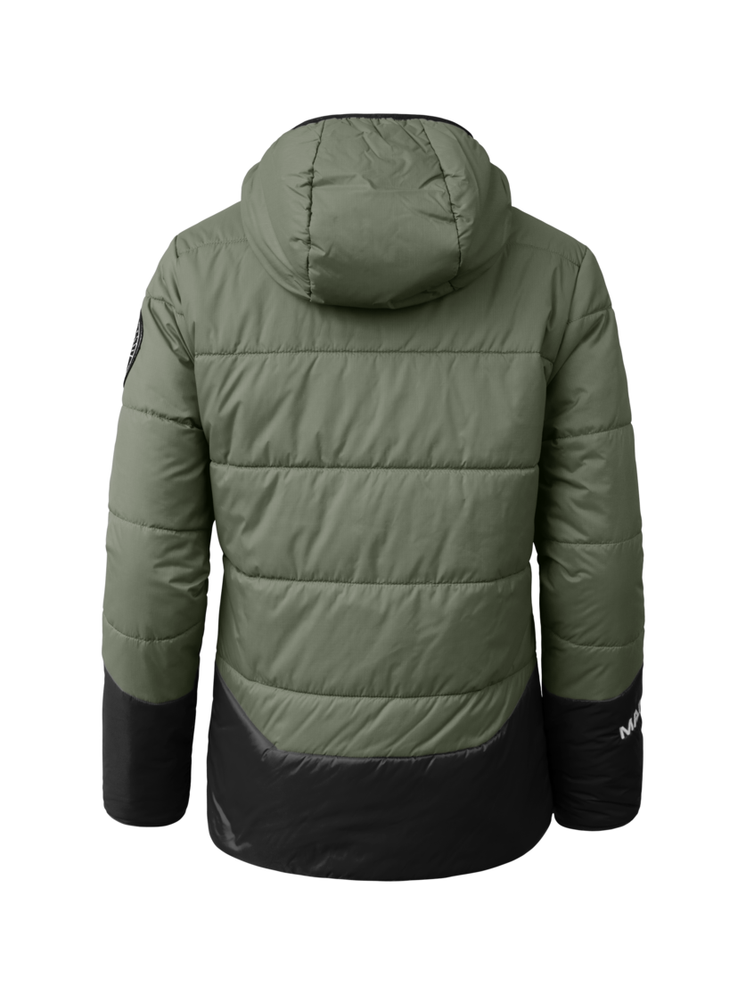 Martini Sportswear - Wildone Padded Jacket G-LOFT® Kids - Giacche Primaloft e Gloft in mosstone-black - vista posteriore - Bambini