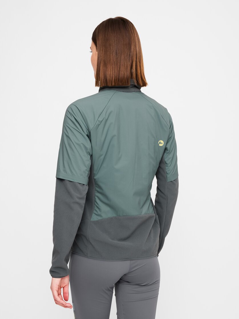 Martini Sportswear - Argon Hybrid Windbreaker Jacket W  - Giacca a vento in winter apple - vista laterale modello - Donna