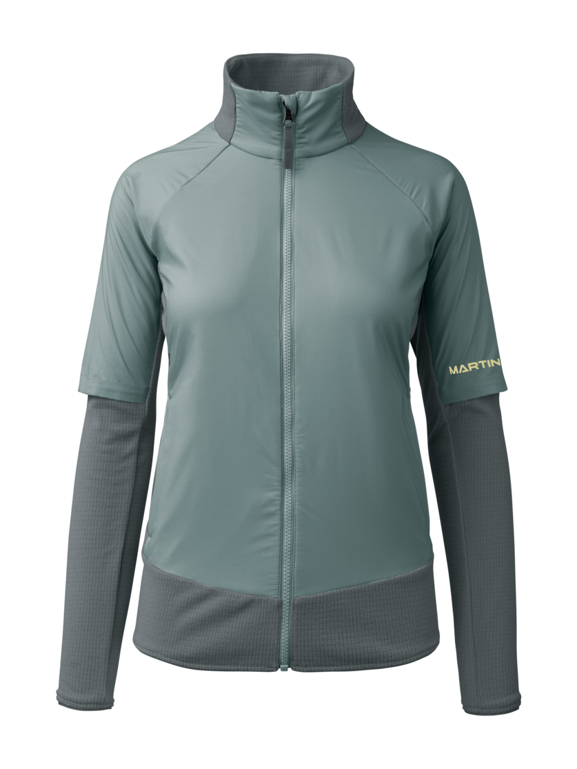 Martini Sportswear - Argon Hybrid Windbreaker Jacket W  - Giacca a vento in misty blue-storm - vista frontale - Donna