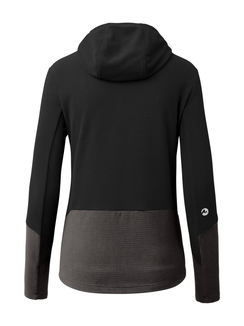 Martini Sportswear - Argon Midlayer Jacket W - Strati intermedi in black-granite - vista posteriore - Donna