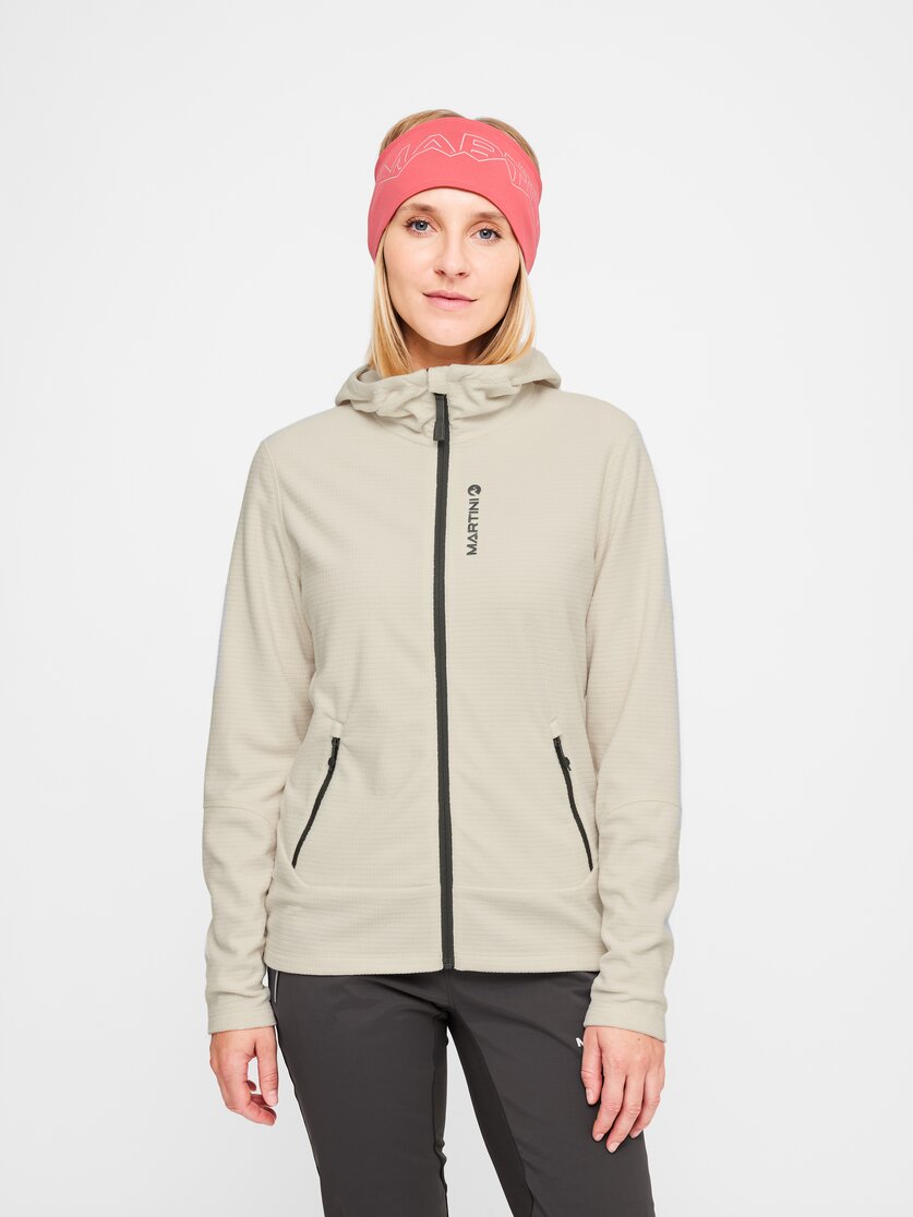 Martini Sportswear - Argon Midlayer Jacket W - Strati intermedi in black-granite - vista frontale modello - Donna