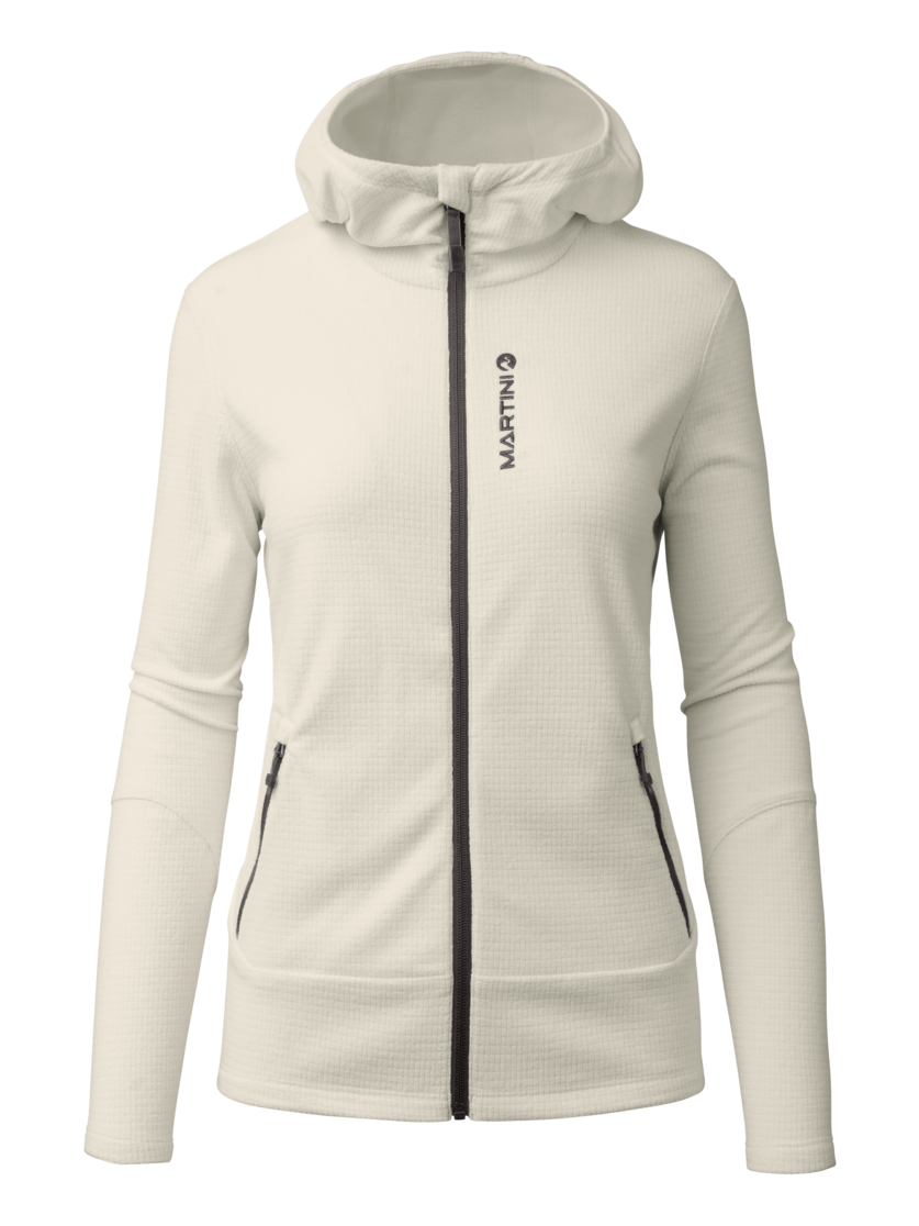 Martini Sportswear - Argon Midlayer Jacket W - Strati intermedi in off white - vista frontale - Donna