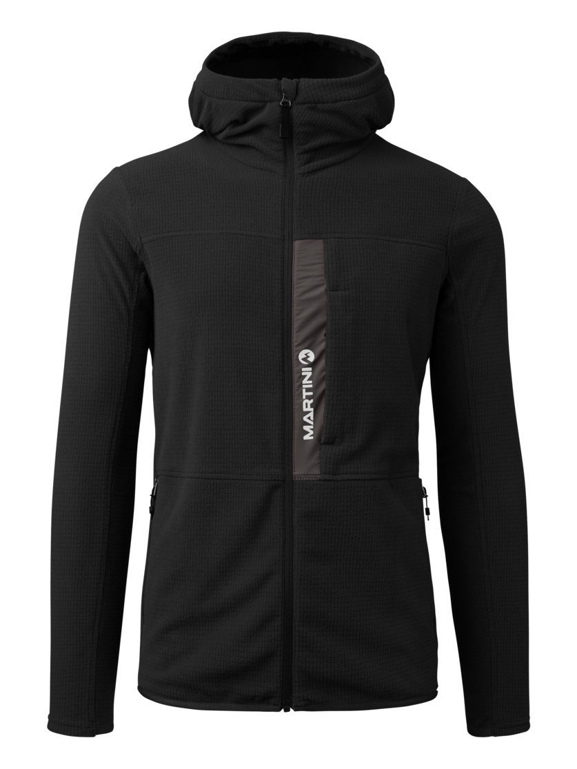 Martini Sportswear - Argon Midlayer Jacket M - Strati intermedi in black-granite - vista frontale - Uomo