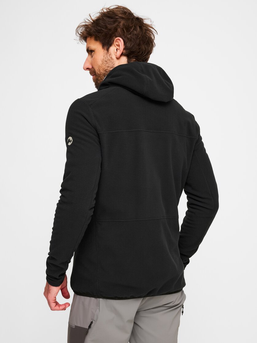 Martini Sportswear - Argon Midlayer Jacket M - Strati intermedi in black-granite - vista laterale modello - Uomo