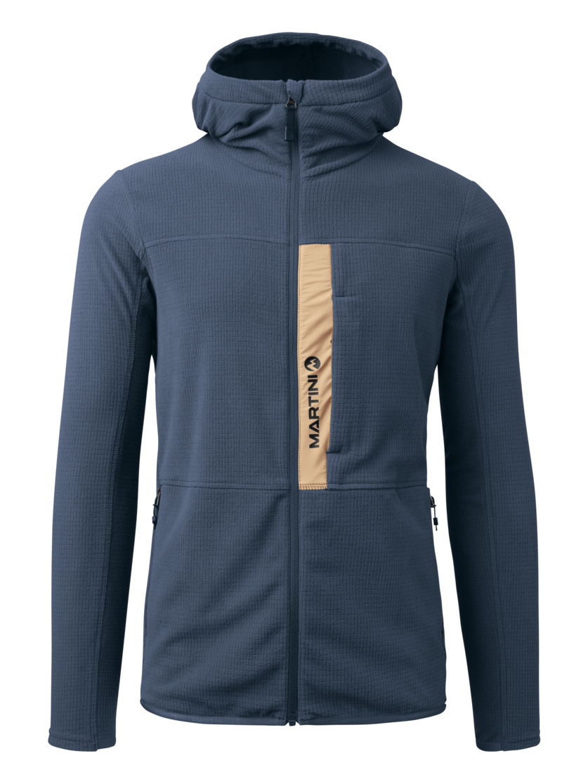 Martini Sportswear - Argon Midlayer Jacket M - Strati intermedi in dark blue-desert - vista frontale - Uomo