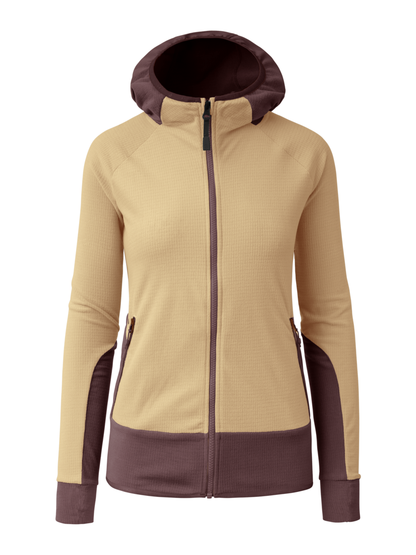 Martini Sportswear - Highventure ML Hooded Jacket W - Midlayers in sandstone-clay - Vorderansicht - Damen