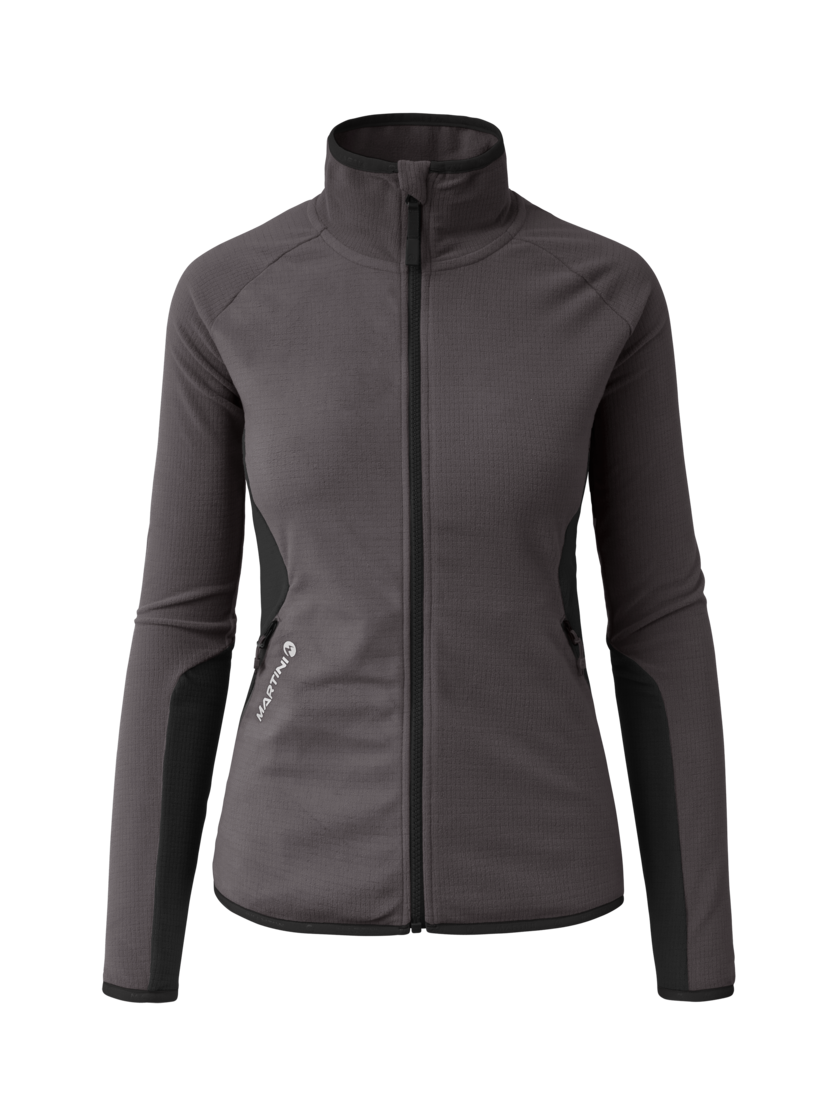 Martini Sportswear - Highventure ML Jacket W - Midlayers in granite-black - front view - Women
