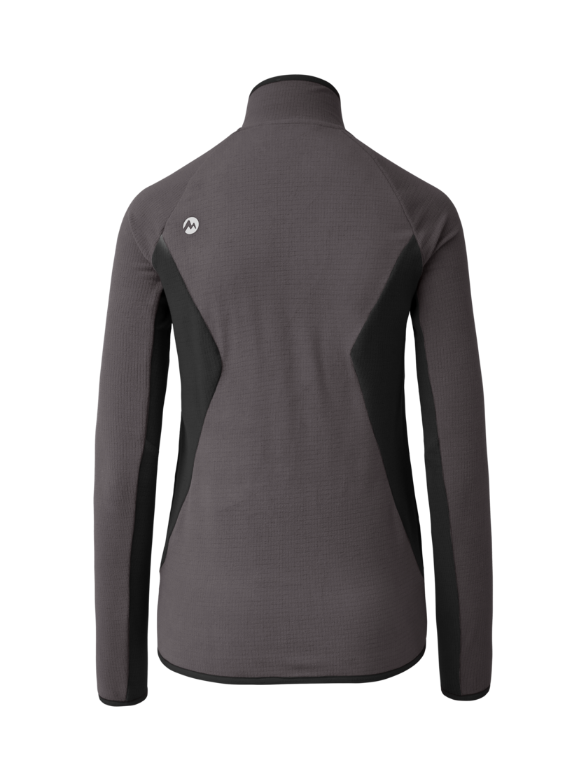 Martini Sportswear - Highventure ML Jacket W - Midlayers in granite-black - rear view - Women