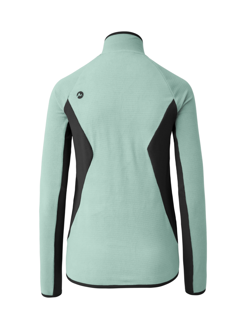 Martini Sportswear - Highventure ML Jacket W - Strati intermedi in ibiza blue-black - vista posteriore - Donna