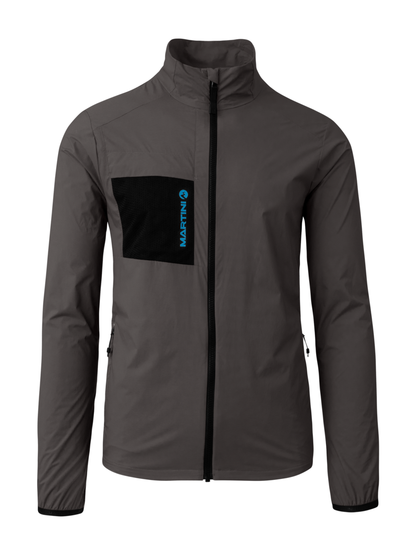 Martini Sportswear - Neverrest Windbreaker Jacket M - Giacca a vento in steel-imperial - vista frontale - Uomo