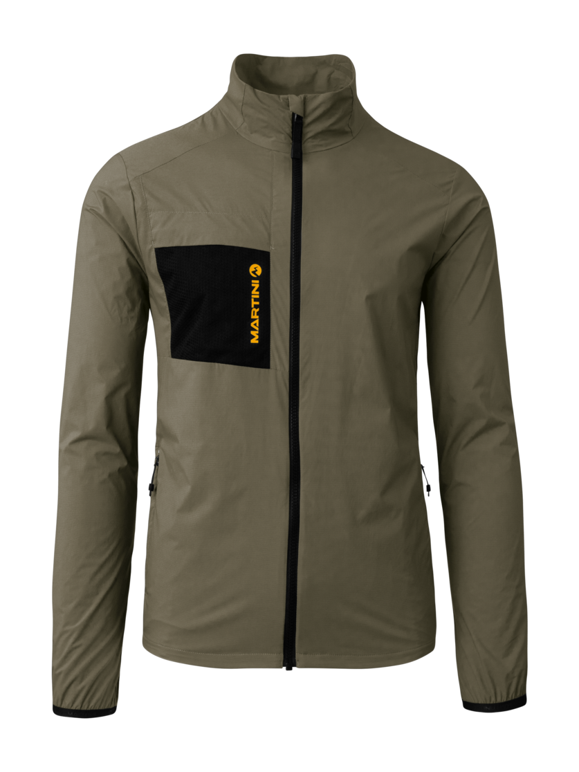 Martini Sportswear - Neverrest Windbreaker Jacket M - Giacca a vento in moss-curry - vista frontale - Uomo