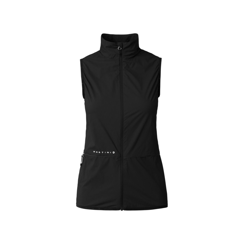 Martini Sportswear - Flowtrail Windbreaker Vest W - Westen in black - Vorderansicht - Damen