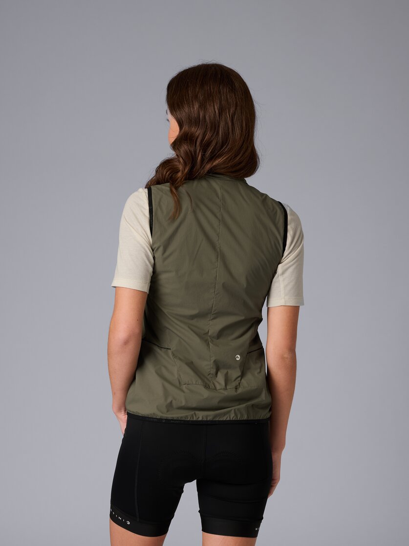 Martini Sportswear - Flowtrail Windbreaker Vest W - Outdoor vests in black - rear view model - Women