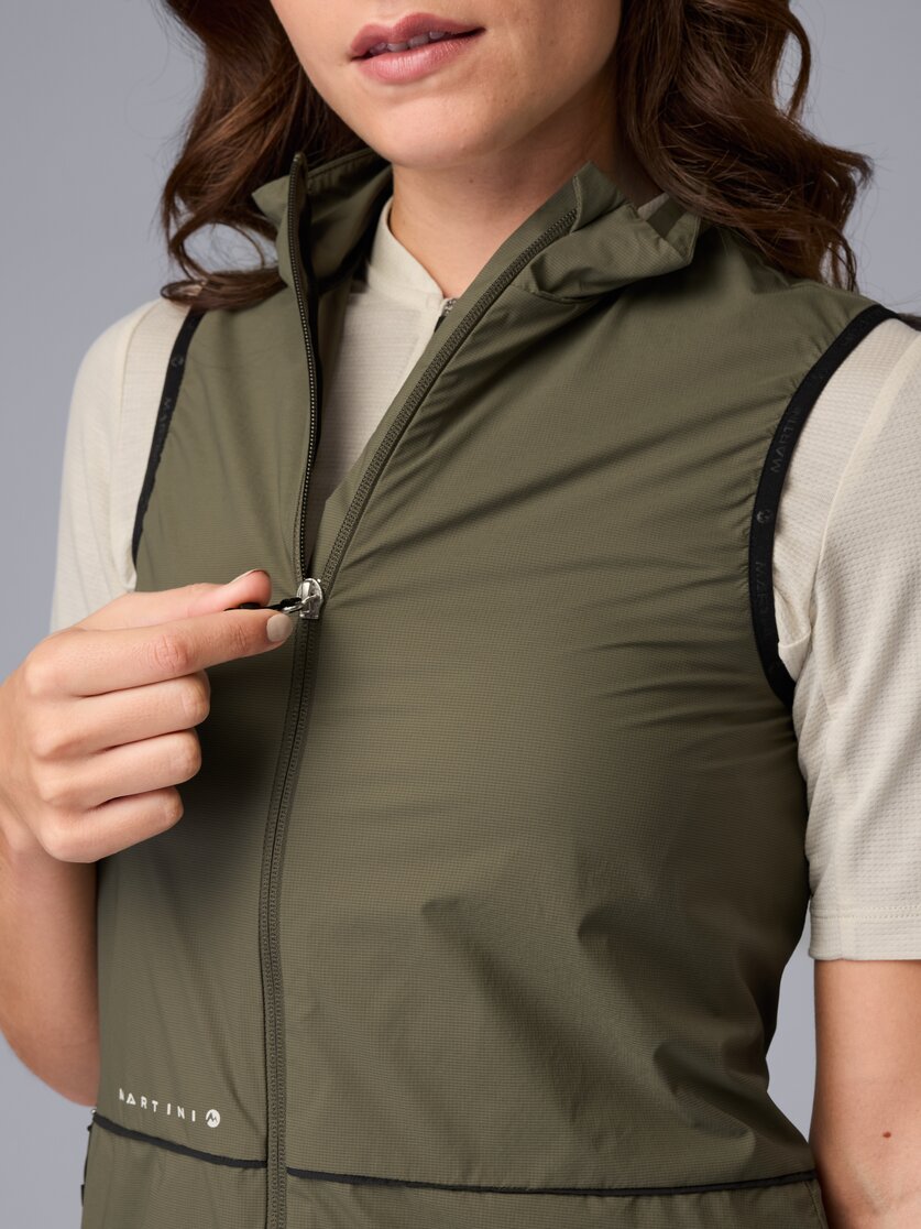 Martini Sportswear - Flowtrail Windbreaker Vest W - Outdoor vests in black - Detail 3 - Women