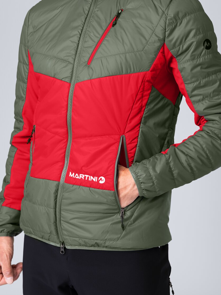 Martini Sportswear - Yalca Padded Jacket Primaloft® M - Primaloft & Gloft Jacken in mosstone-mars - Detail 1 - Herren