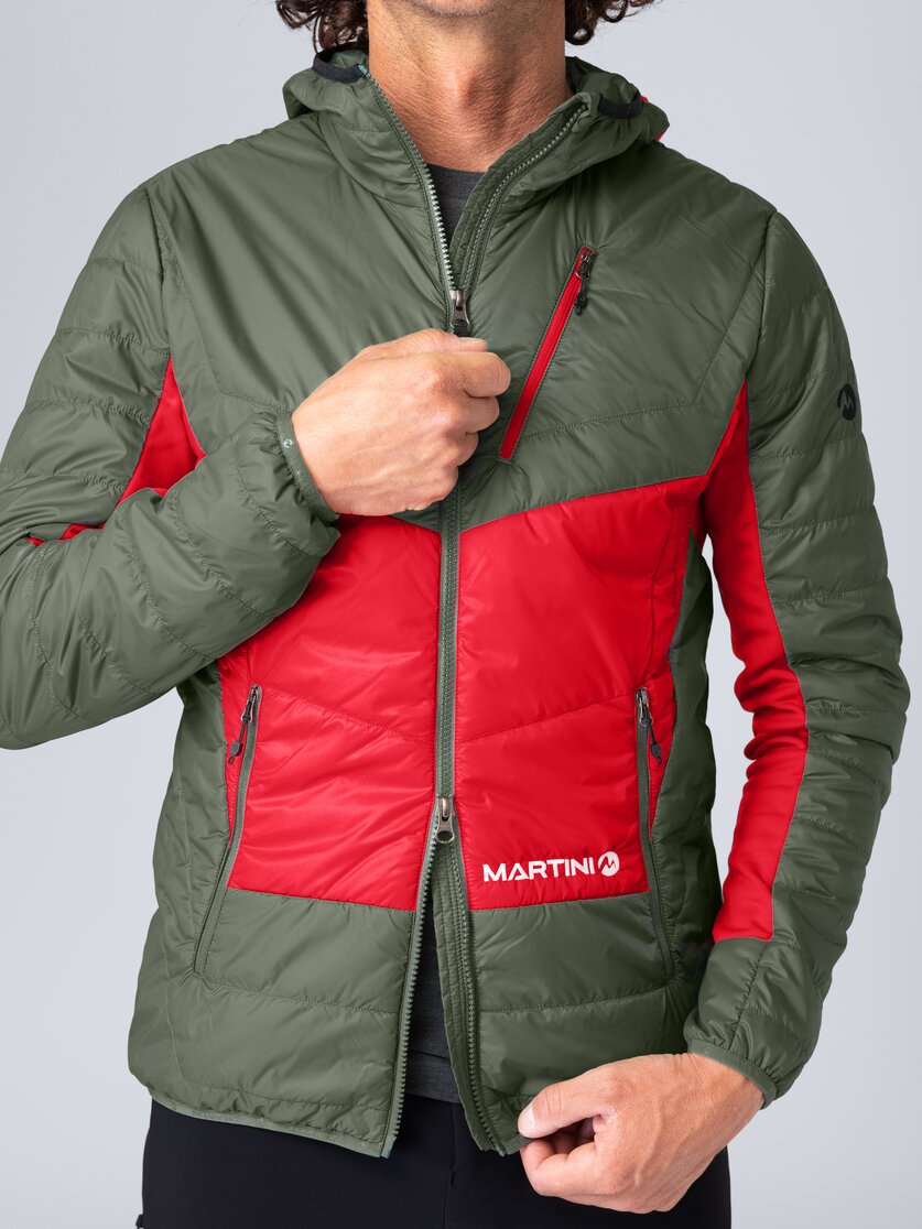 Martini Sportswear - Yalca Padded Jacket Primaloft® M - Primaloft & Gloft Jacken in mosstone-mars - Detail 2 - Herren