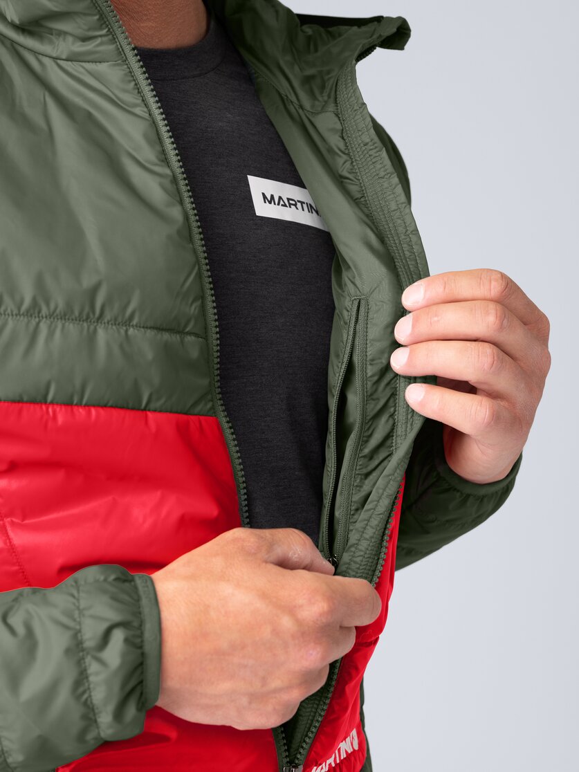 Martini Sportswear - Yalca Padded Jacket Primaloft® M - Primaloft & Gloft Jacken in mosstone-mars - Detail 5 - Herren