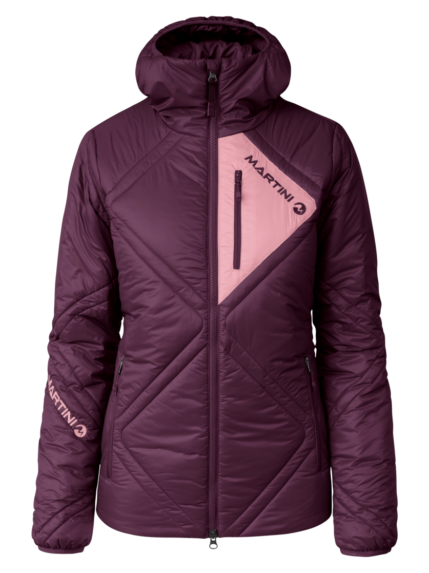 Martini Sportswear - Fullforce Padded Jacket G-LOFT® W - Giacche Primaloft e Gloft in fairy tale-primrose - vista frontale - Donna