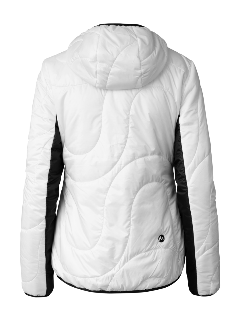 Martini Sportswear - Snowventure Padded Jacket Primaloft® W - Primaloft & Gloft Jacken in white-black - Rückansicht - Damen