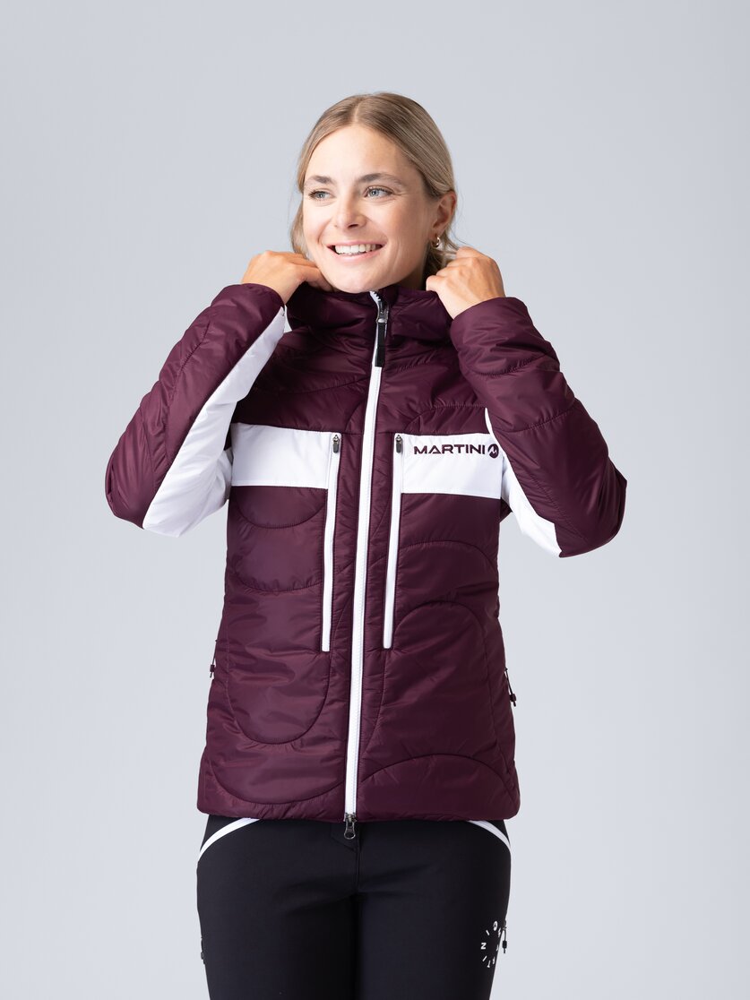 Martini Sportswear - Snowventure Padded Jacket Primaloft® W - Primaloft & Gloft Jacken in seaport-white - Vorderansicht Model - Damen