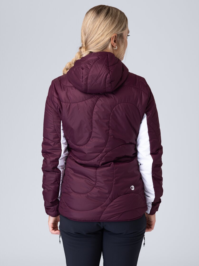 Martini Sportswear - Snowventure Padded Jacket Primaloft® W - Primaloft & Gloft Jacken in seaport-white - Rückansicht Model - Damen