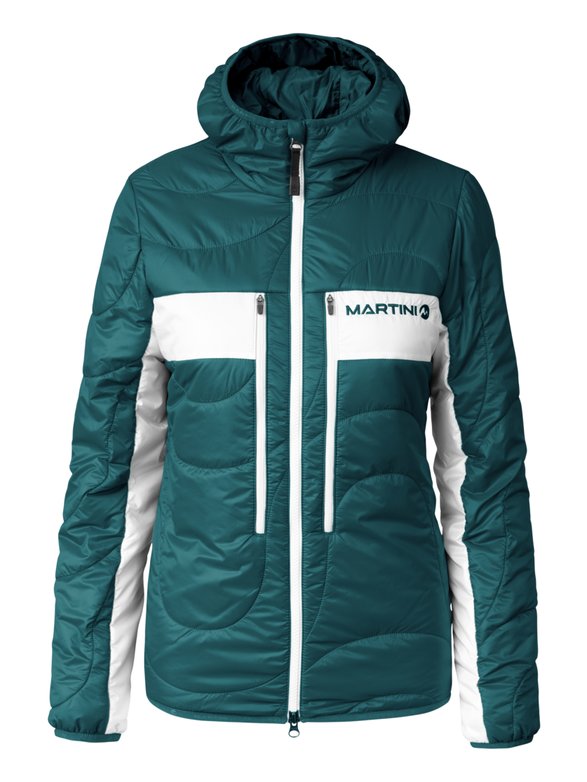 Martini Sportswear - Snowventure Padded Jacket Primaloft® W - Primaloft & Gloft Jacken in seaport-white - Vorderansicht - Damen