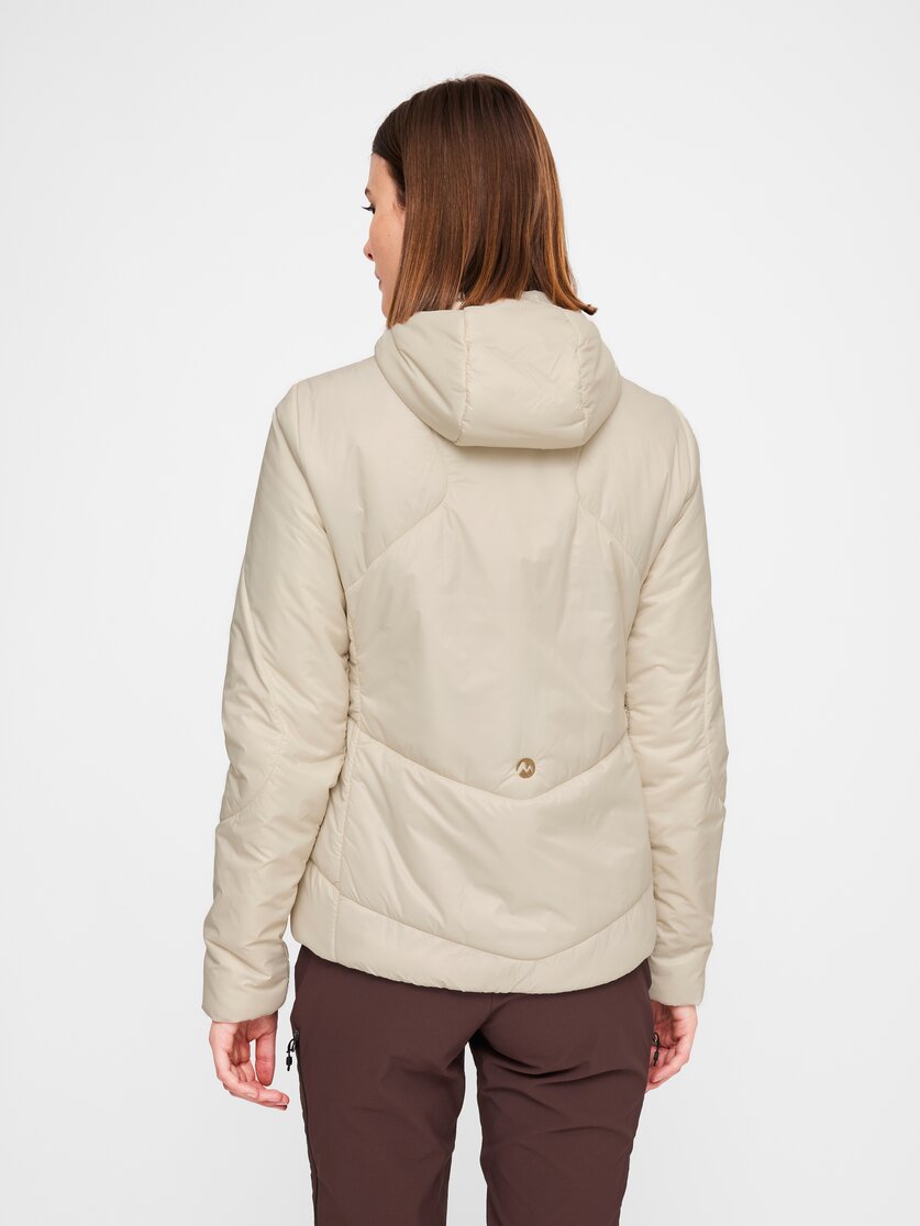 Martini Sportswear - Horizon Padded Jacket Primaloft®W - Primaloft & Gloft Jackets in off white - rear view model - Women