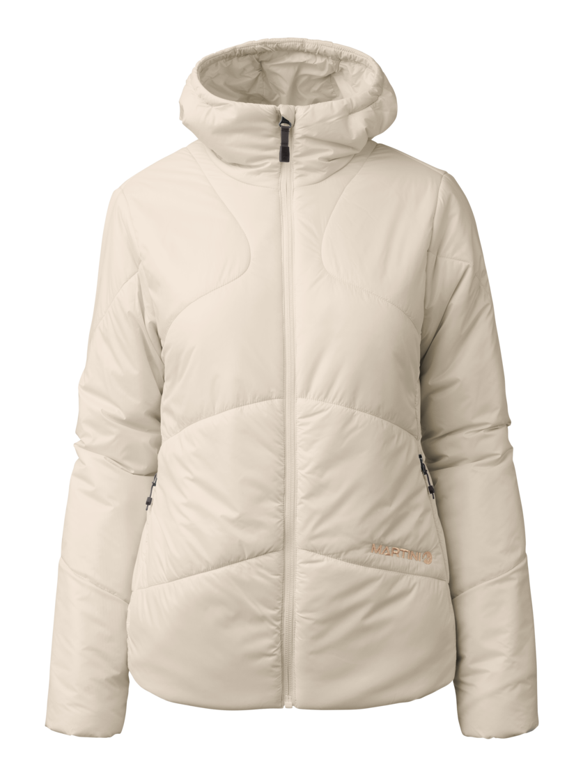 Martini Sportswear - Horizon Padded Jacket Primaloft®W - Primaloft & Gloft Jackets in off white - front view - Women