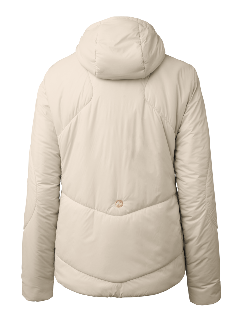 Martini Sportswear - Horizon Padded Jacket Primaloft®W - Primaloft & Gloft Jackets in off white - rear view - Women