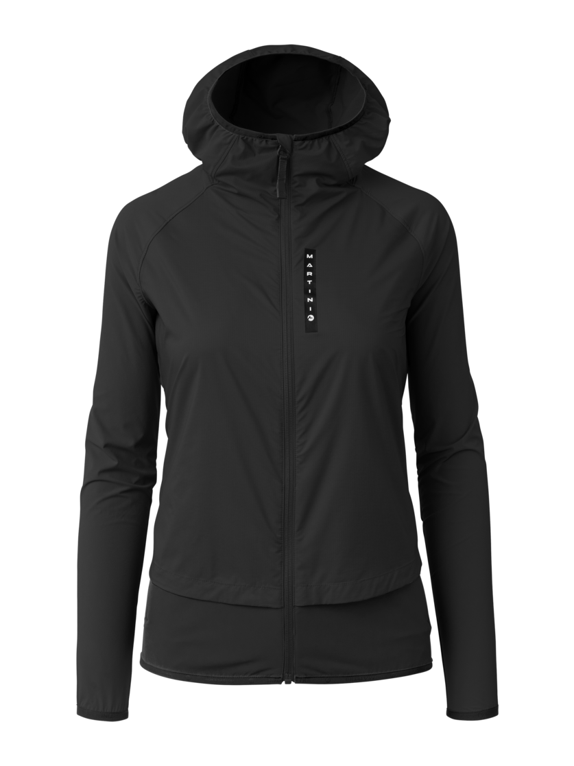 Martini Sportswear - Hillclimb WB Hybrid Hooded Jacket W - Hybridjacken in black - Vorderansicht - Damen