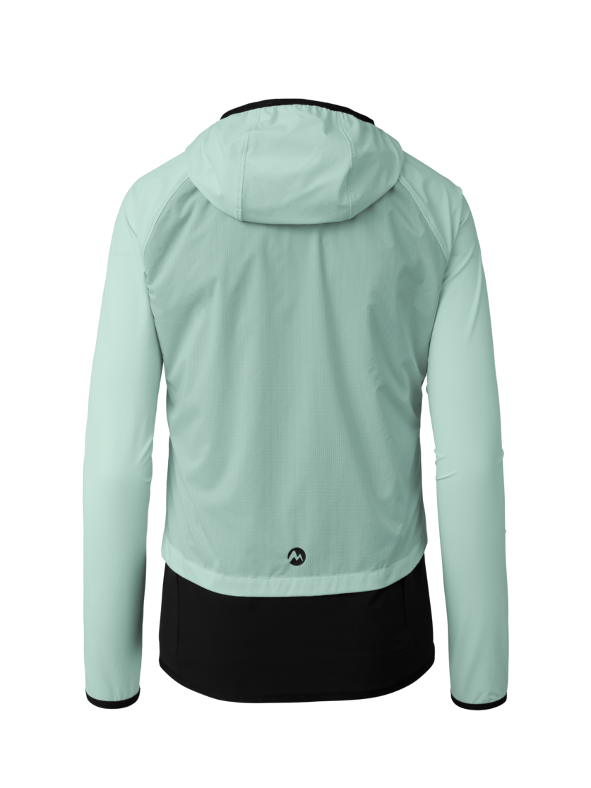 Martini Sportswear - Hillclimb WB Hybrid Hooded Jacket W - Hybridjacken in ibiza blue-black - Rückansicht - Damen
