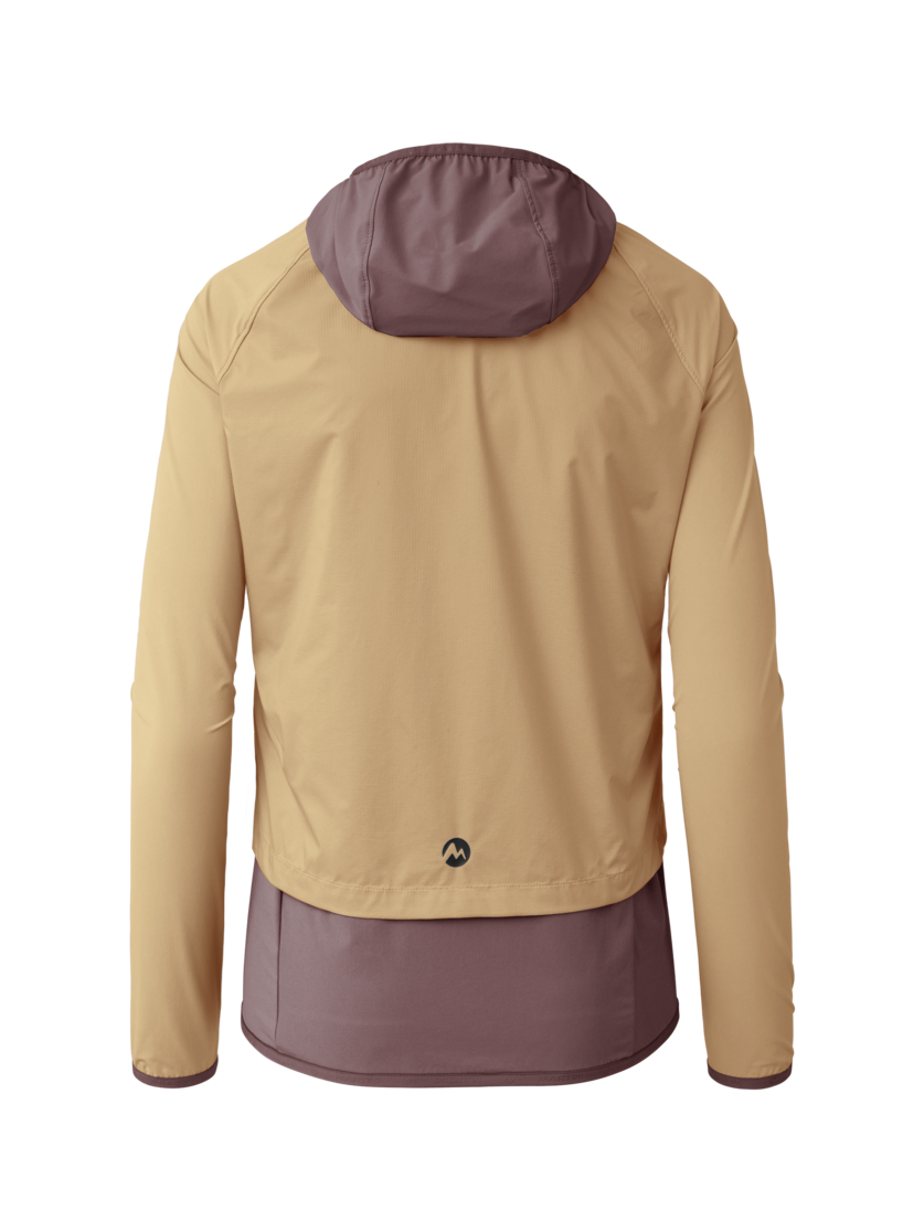 Martini Sportswear - Hillclimb WB Hybrid Hooded Jacket W - Giacche ibride in sandstone-clay - vista posteriore - Donna