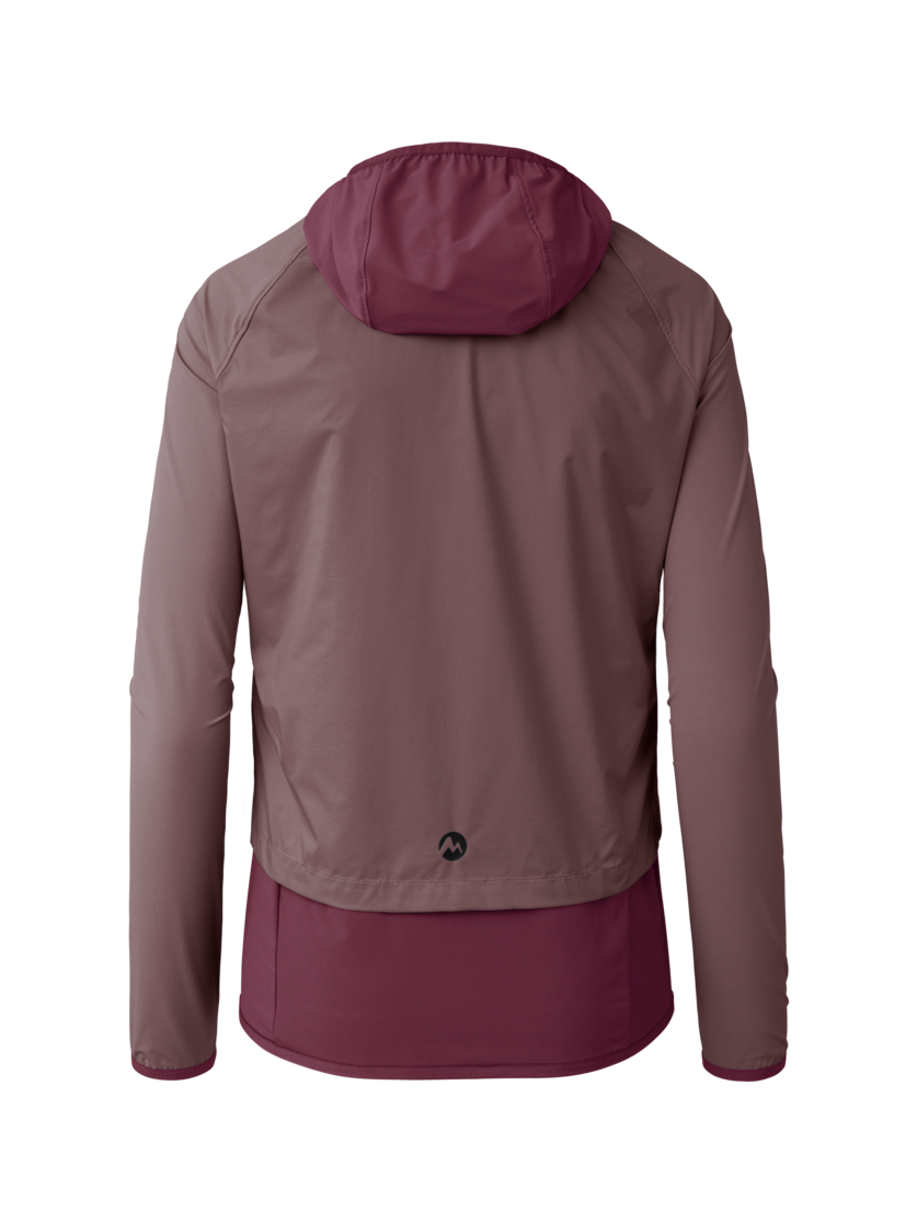 Martini Sportswear - Hillclimb WB Hybrid Hooded Jacket W - Giacche ibride in clay-plume - vista posteriore - Donna