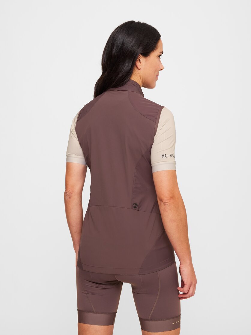 Martini Sportswear - Hillclimb WB Hybrid Vest W - Outdoor vests in black - rear view model - Women