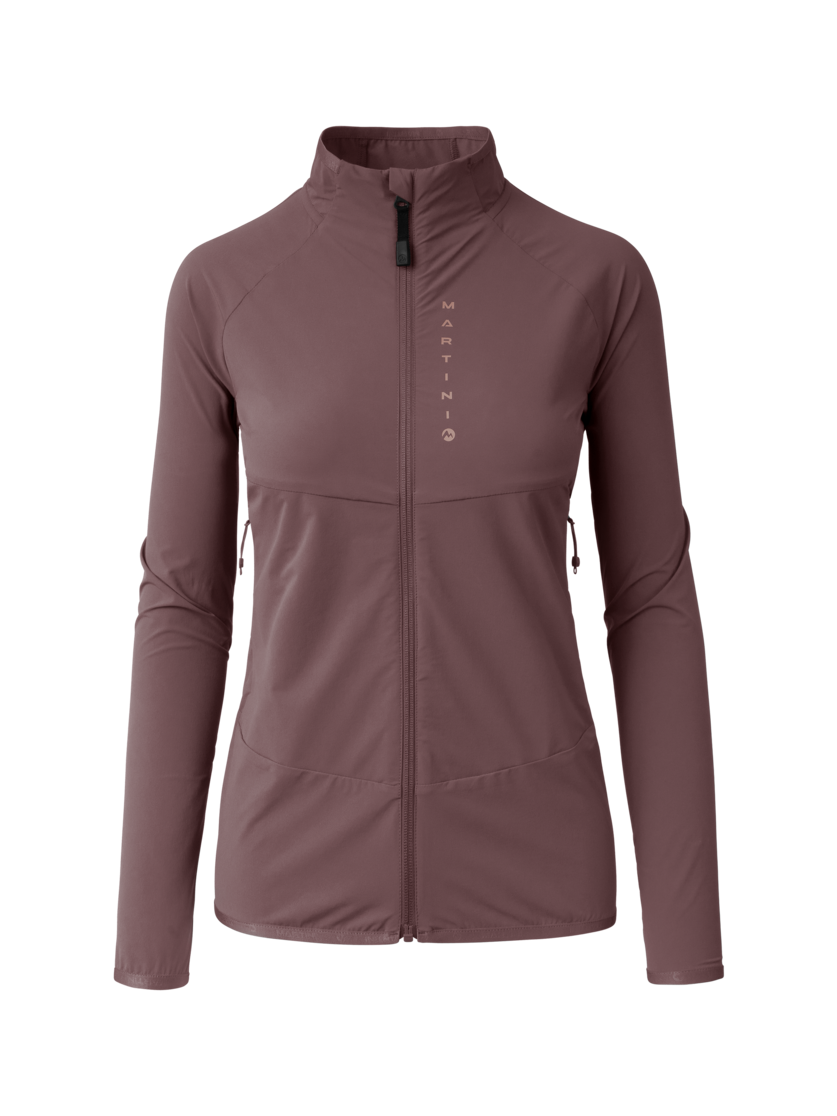 Martini Sportswear - Hillclimb ML Jacket W - Midlayers in clay - front view - Women