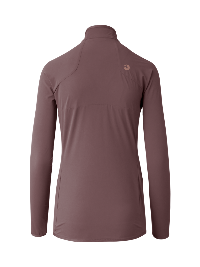 Martini Sportswear - Hillclimb ML Jacket W - Midlayers in clay - rear view - Women