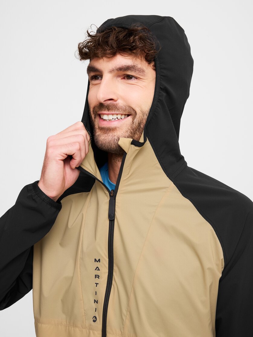 Martini Sportswear - Hillclimb WB Hybrid Hooded Jacket M - Giacche ibride in true navy-limeskin - Dettaglio 5 - Uomo