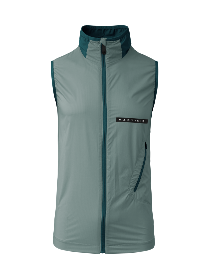 Martini Sportswear - Hillclimb WB Hybrid Vest M - Westen in misty blue-seaport - Vorderansicht - Herren