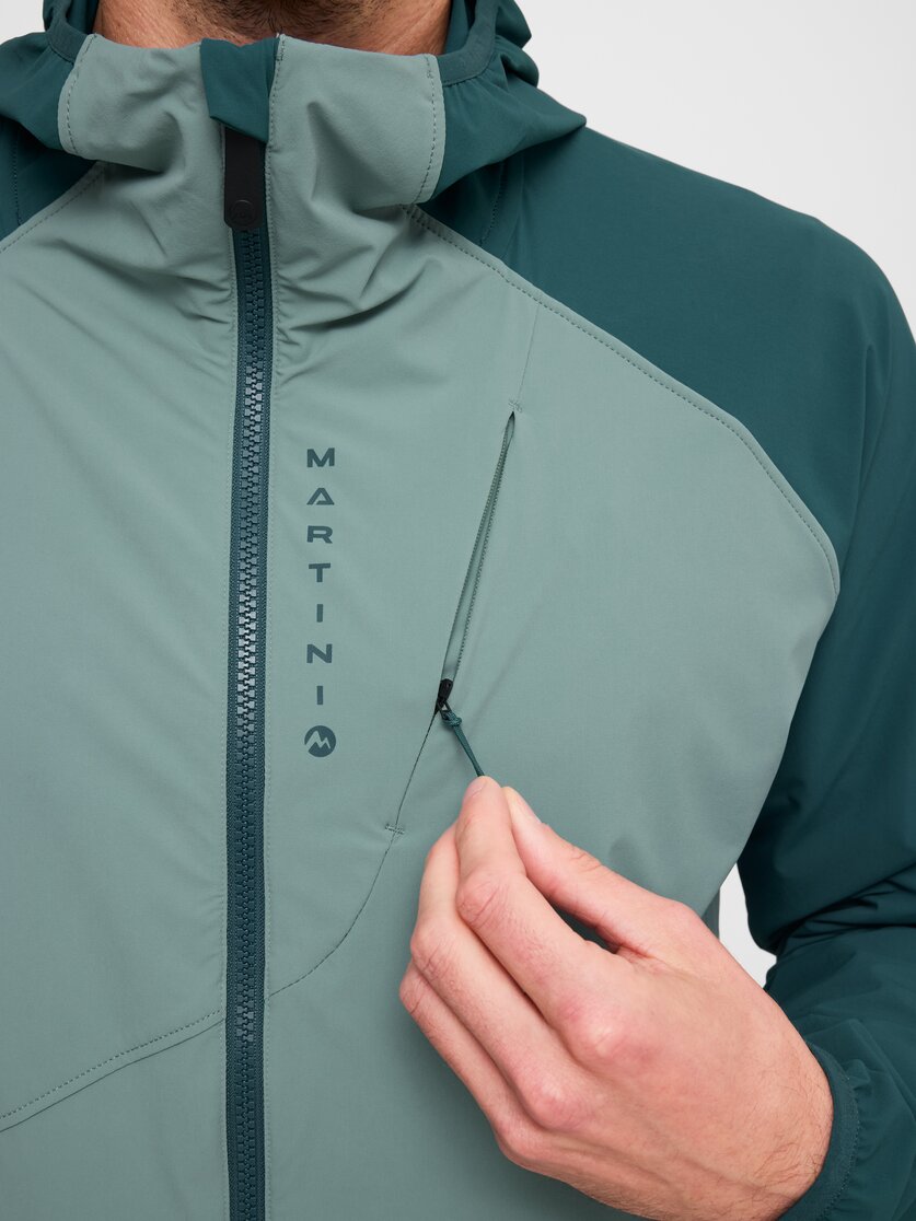 Martini Sportswear - Hillclimb ML Hooded Jacket M - Strati intermedi in true navy-limeskin - Dettaglio 3 - Uomo