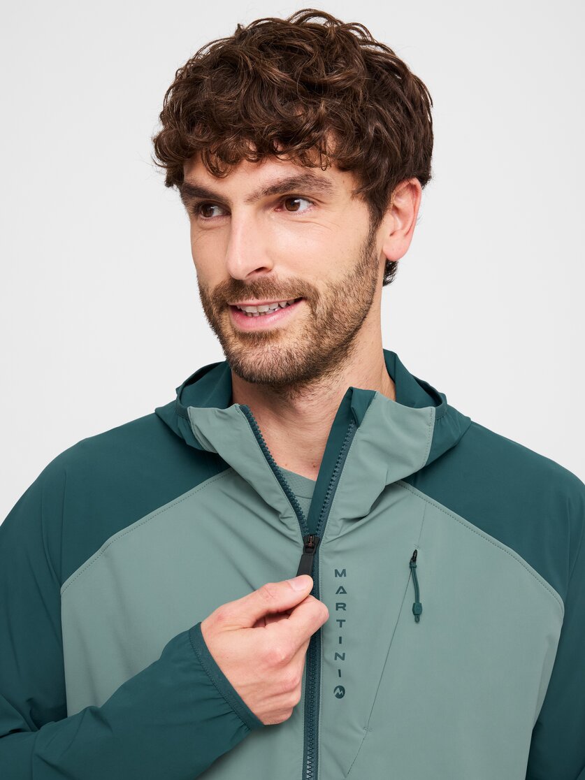 Martini Sportswear - Hillclimb ML Hooded Jacket M - Strati intermedi in true navy-limeskin - Dettaglio 4 - Uomo